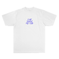 Golf Saved My Life Tee (White / Blue Print)