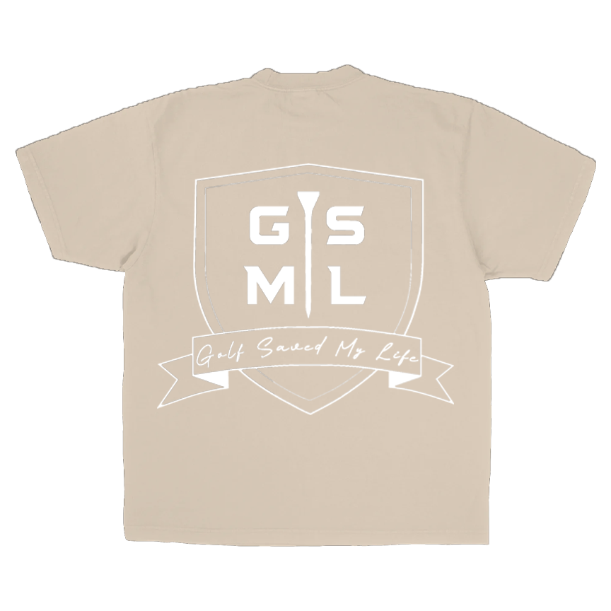 Golf Saved My Life Tee (Sand / Front + Back Print)