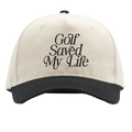 Golf Saved My Life 5 Panel Hat (Black Trim)