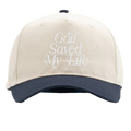 Golf Saved My Life 5 Panel Hat (Navy Trim)