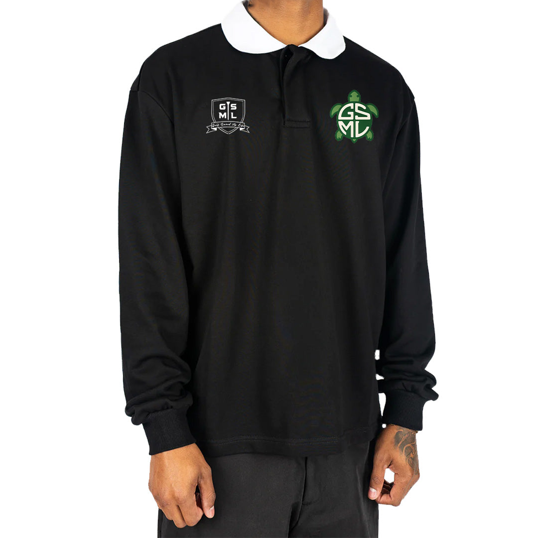 Flynn Long Sleeve Rugby – Black