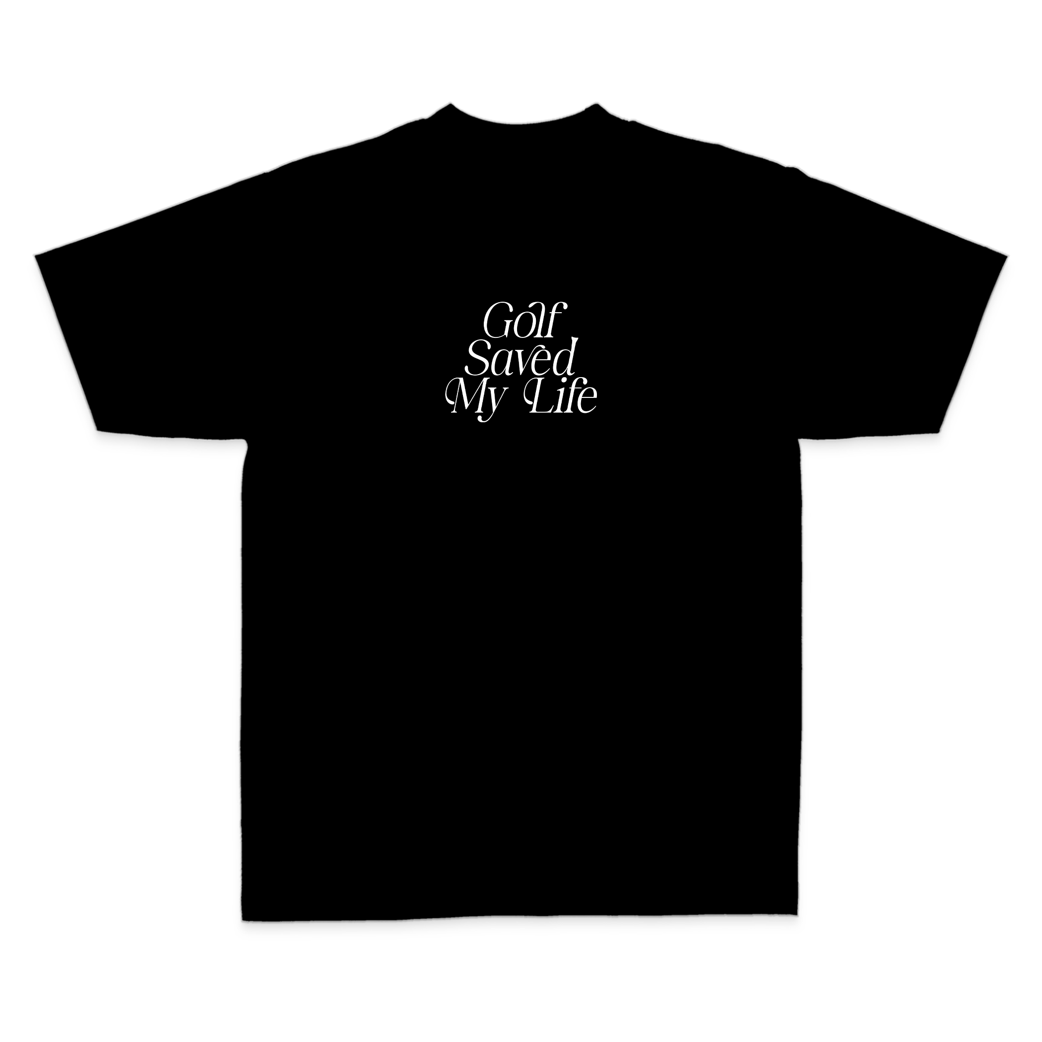 Golf Saved My Life Tee (Black)
