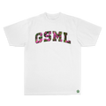 GSML Azalea Tee Front - White