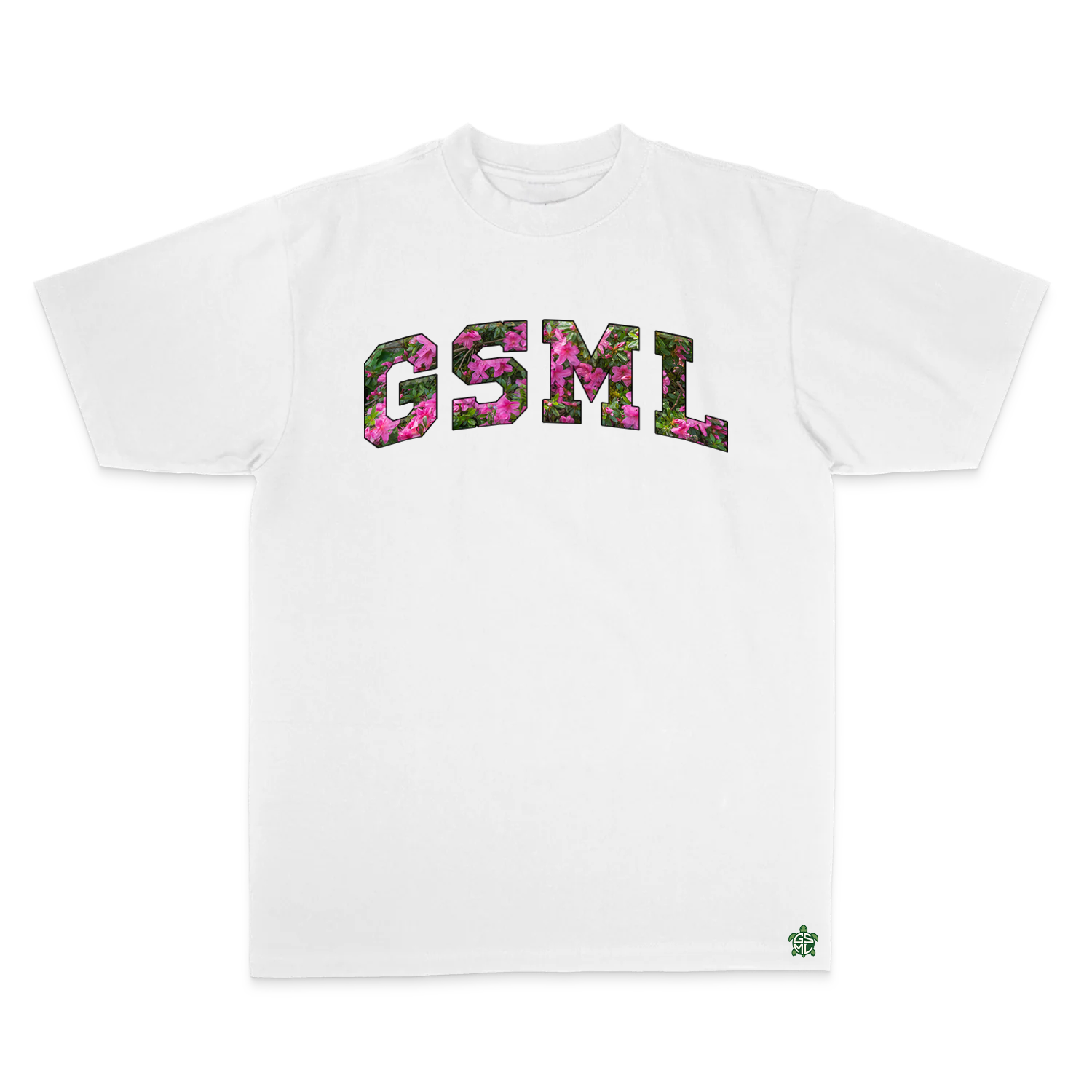 GSML Azalea Tee Front - White